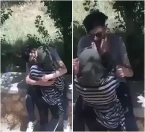 سكس تجسس سورية محجبة مع حبيبها يبوسها ويلعب بطيزها