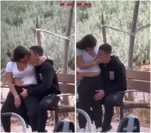 سكس فلسطيني مع حبيبته في الحديقة يبعبص كسها