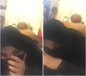 الشايب دافن وجهه بطيز المنقبة