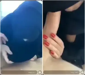 المنقبة العاهرة تبلع الزب من تحت النقاب