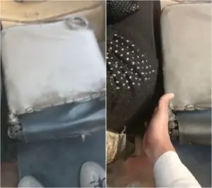 تحرش مواصلات جديد واضع يده علي فلقة طيازه
