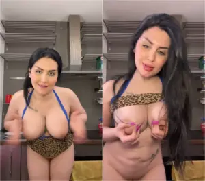 ميرا النوري توريكم جسمها الفاجر في المطبخ