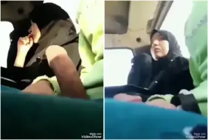يطالع زبه امام المحجبة واختها المنقبة