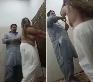 حصري باكستاني رقص مربربة وبزازها طالعة