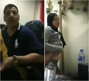 فضيحة المدرب مع المحجبة كامل مص وتقفيش