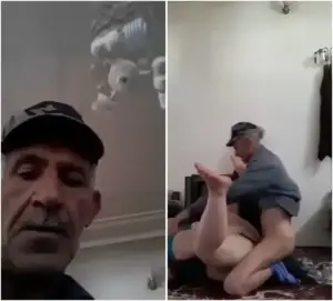 ‎⁨ارملة تركية ما تلاقي غير جارهم العامل ينيكها⁩