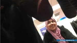محجبة قنصت زب الفحل الاسود في محل الملابس