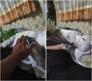 ‎⁨يلعب بطيز اخته الطريه وهي تبعده⁩