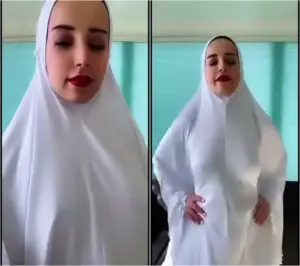 المنقبة خديجة المؤمنة تنط وتصفق طيزها